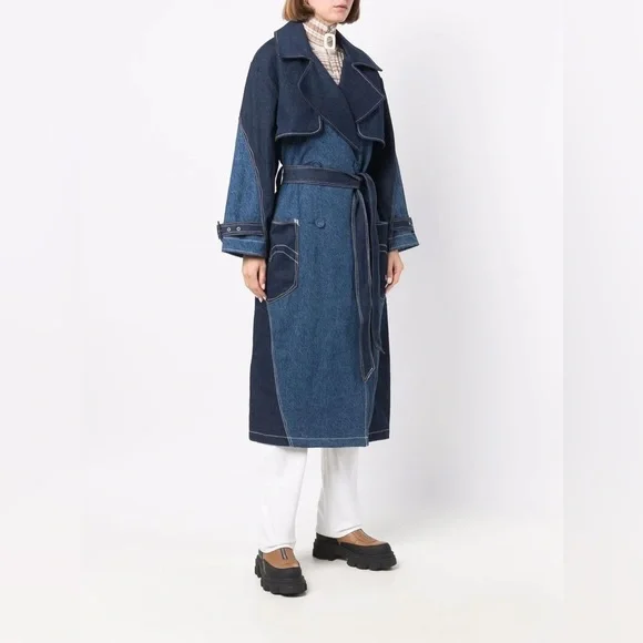 Levi’s® Red Twisted Trench Coat - Picture 5 of 11